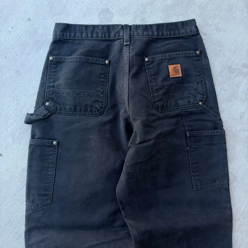 Carhartt black double knee work wear carpenter pants - Picture 5 of 7